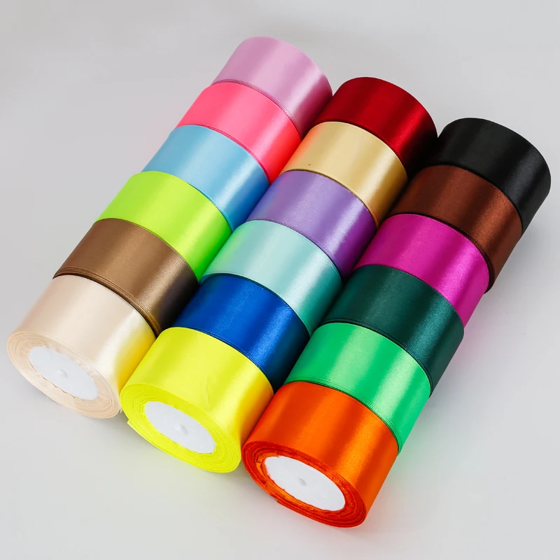 Craft Foam Roll - 22 야드/롤 5cm 실크 새틴 리본