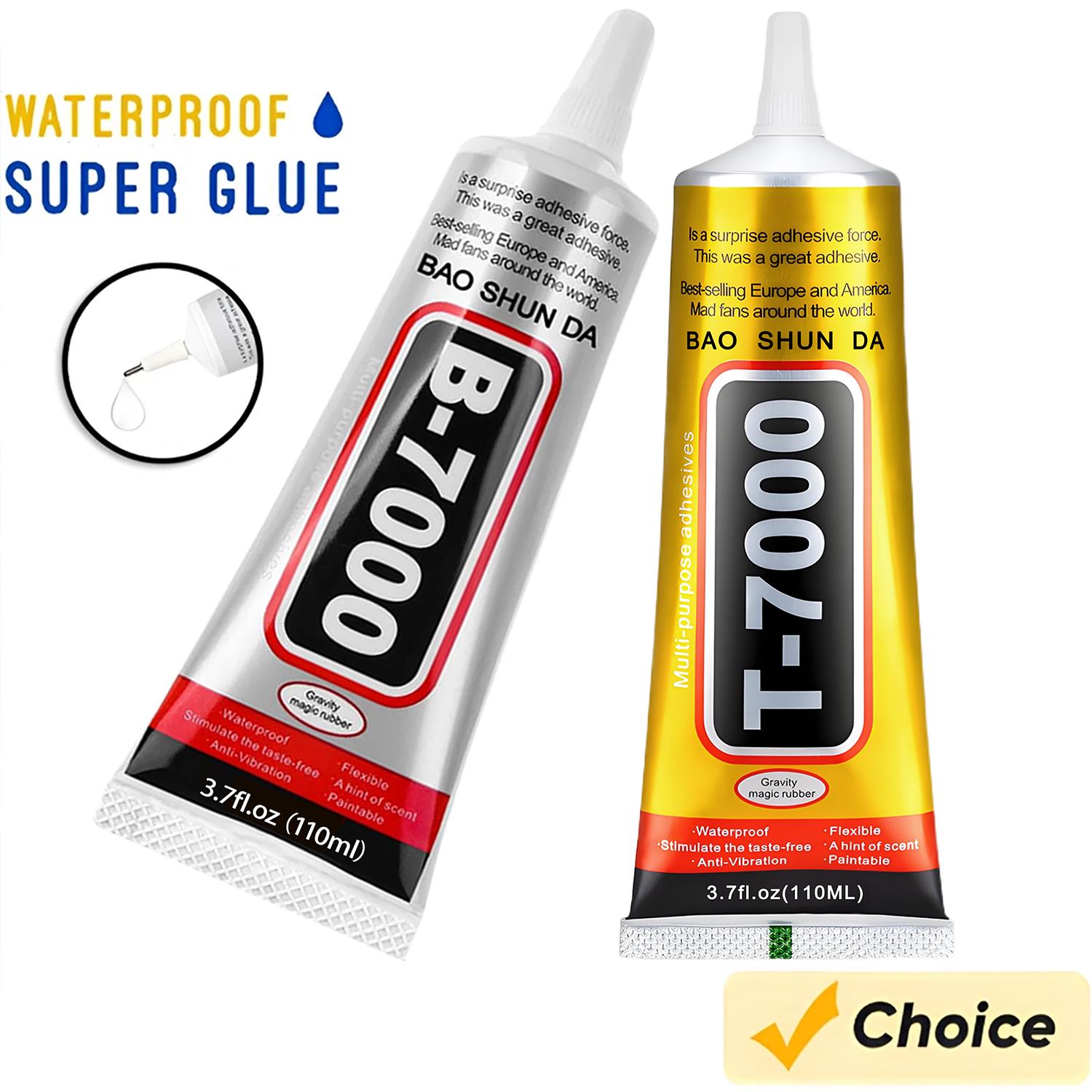 Contact Cement Glue - B-7000 투명 접착제 15ml/50ml/110ml 휴대폰 T-7000
