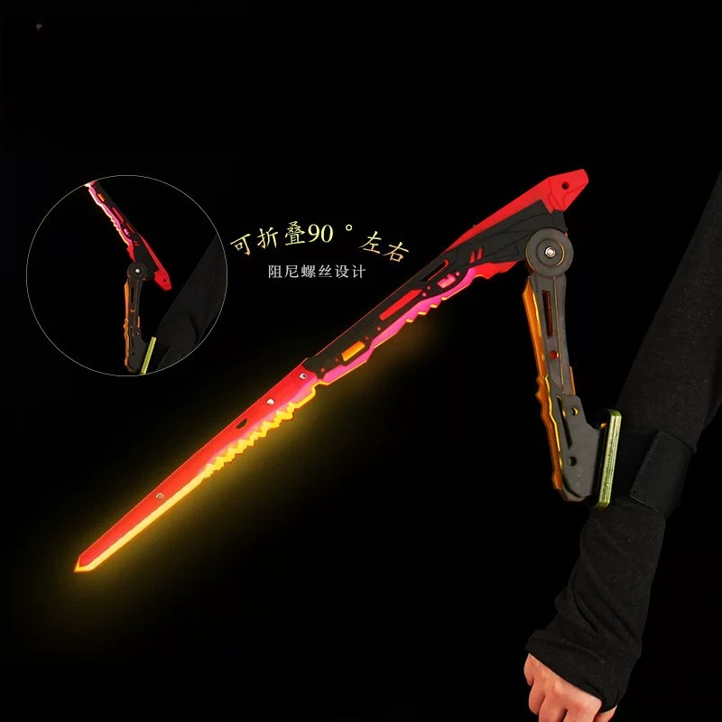 애니메이션 사이버펑크 카타나 만티스 블레이드 발광 검  - Cosplay Prop Knife 리뷰 및 가격