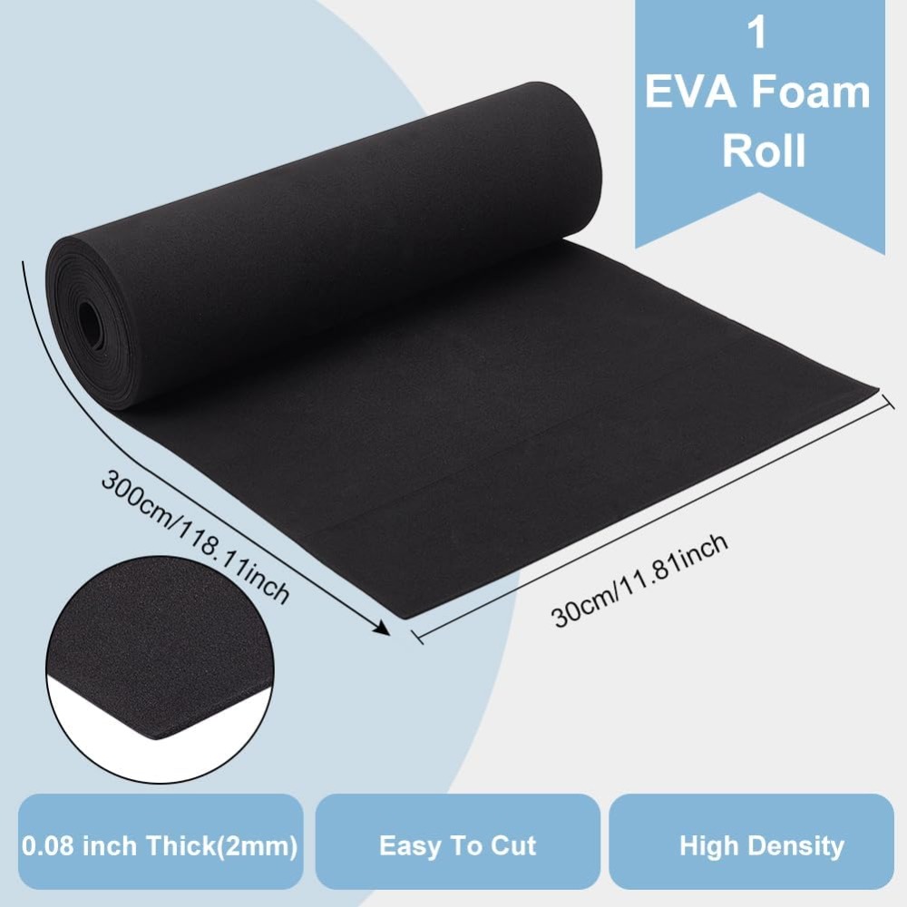 EVA 폼 공예 시트 블랙 300x2mm 3m/롤 - Craft Foam Roll 리뷰 및 가격