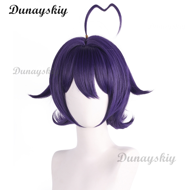 마법 소녀 히이라기 우테나 코스프레 가발 보라색 짧은  - Cosplay Prop Diy 리뷰 및 가격