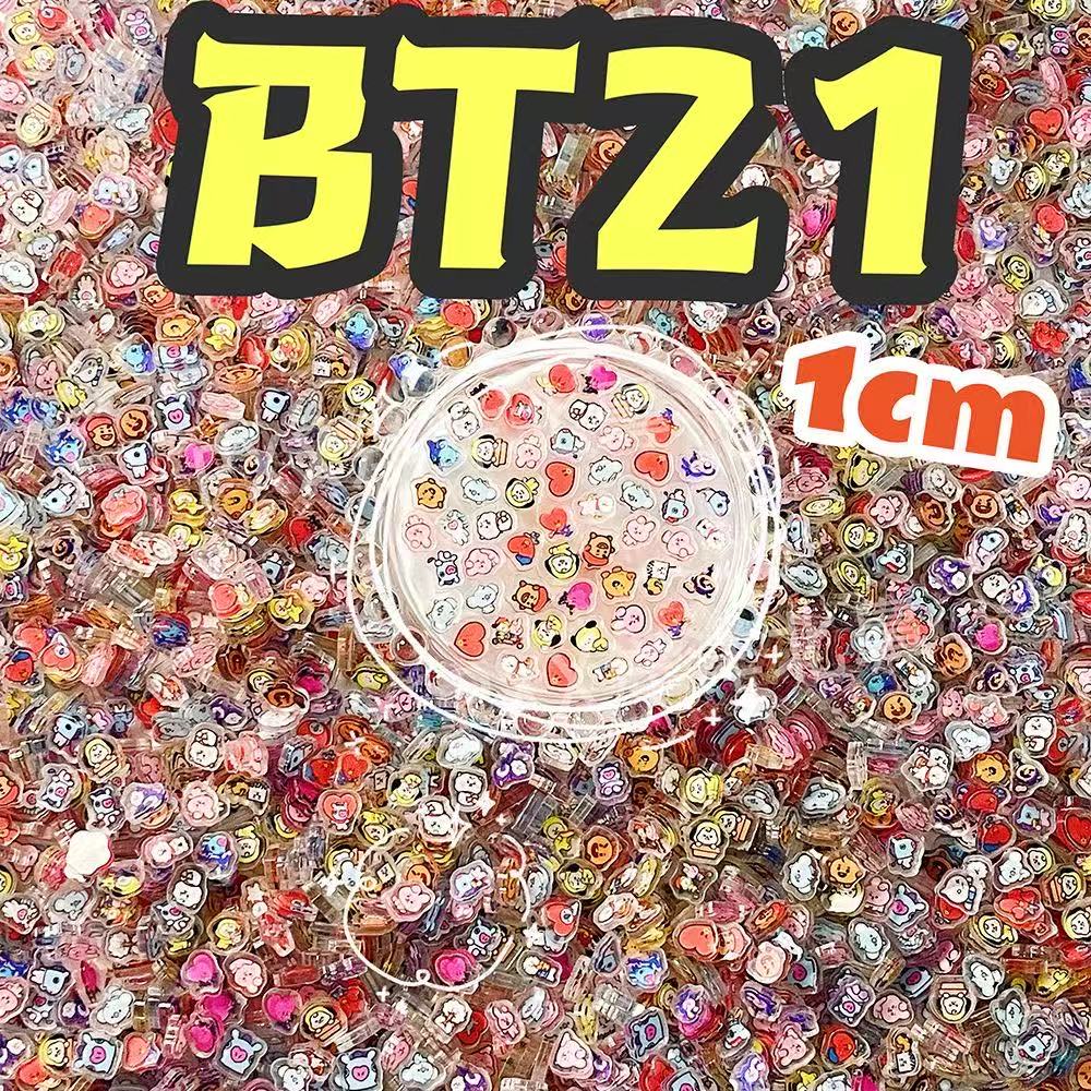 100개 BT21 BTS 단층 1cm/2cm/4cm 아 - Cosplay Prop Diy 리뷰 및 가격