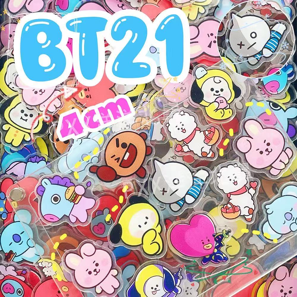 100개 BT21 BTS 단층 1cm/2cm/4cm 아 - Cosplay Prop Diy 리뷰 및 가격